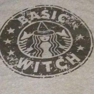 Basic Witch gray t-shirt NWOT